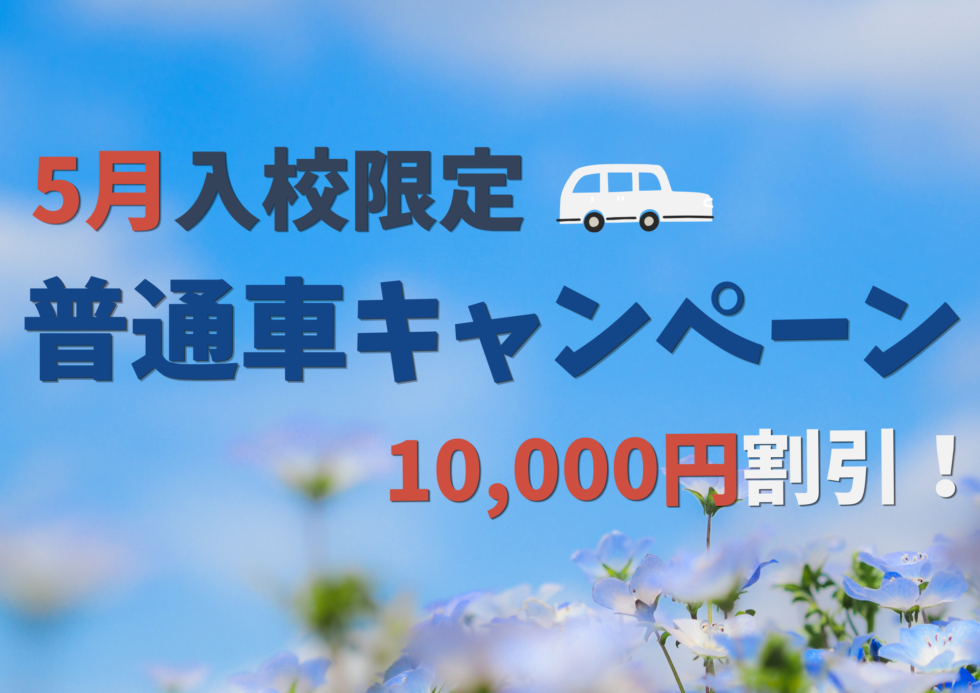 5月限定！！普通車キャンペーン